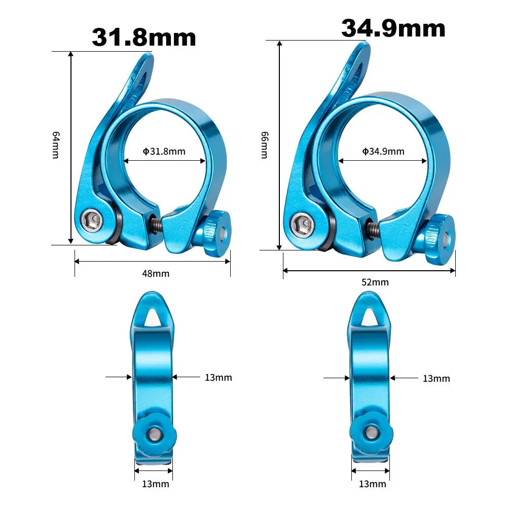 BOLANY Seat-post Clamp Quick Release Ultralight Aluminium Alloy  31.8mm 34.9mm