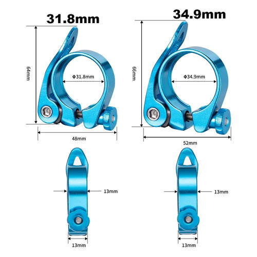 BOLANY Seat-post Clamp Quick Release Ultralight Aluminium Alloy  31.8mm 34.9mm