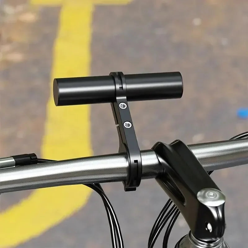 Bicycle Handlebar Extension Bracket Alloy Double Frame Extension Bracket Cycling Extension Bracket Bike Clamp Frame Light Clamp