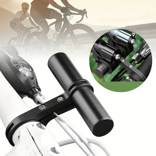 Bicycle Handlebar Extension Bracket Alloy Double Frame Extension Bracket Cycling Extension Bracket Bike Clamp Frame Light Clamp