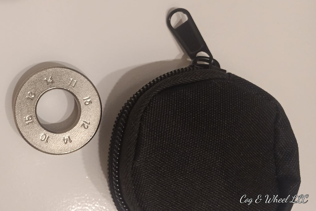 Bicycle Tire Spoke Wrench With a storage pouch